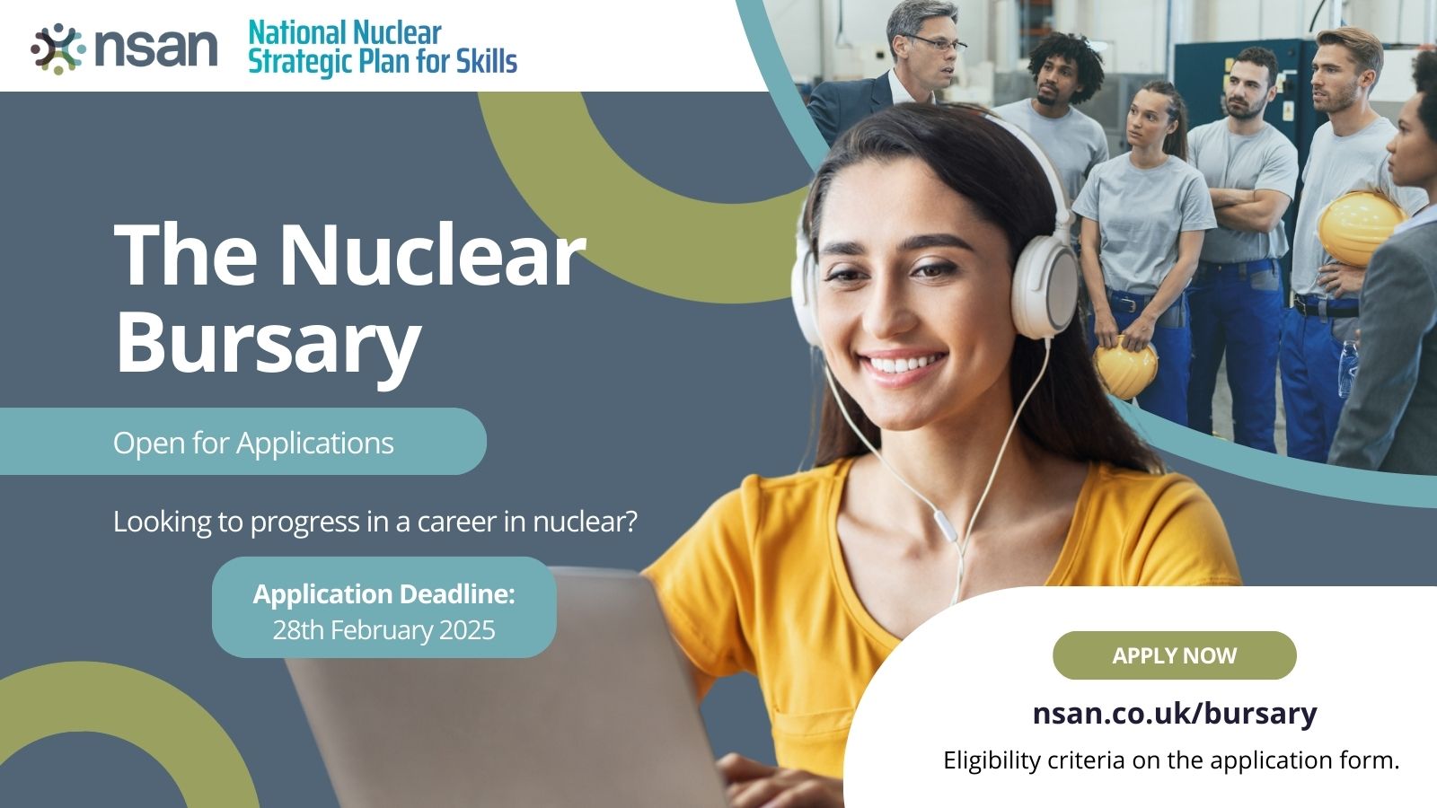 Applications are now Open for the Nuclear Bursary to Support Aspiring Nuclear Professionals!